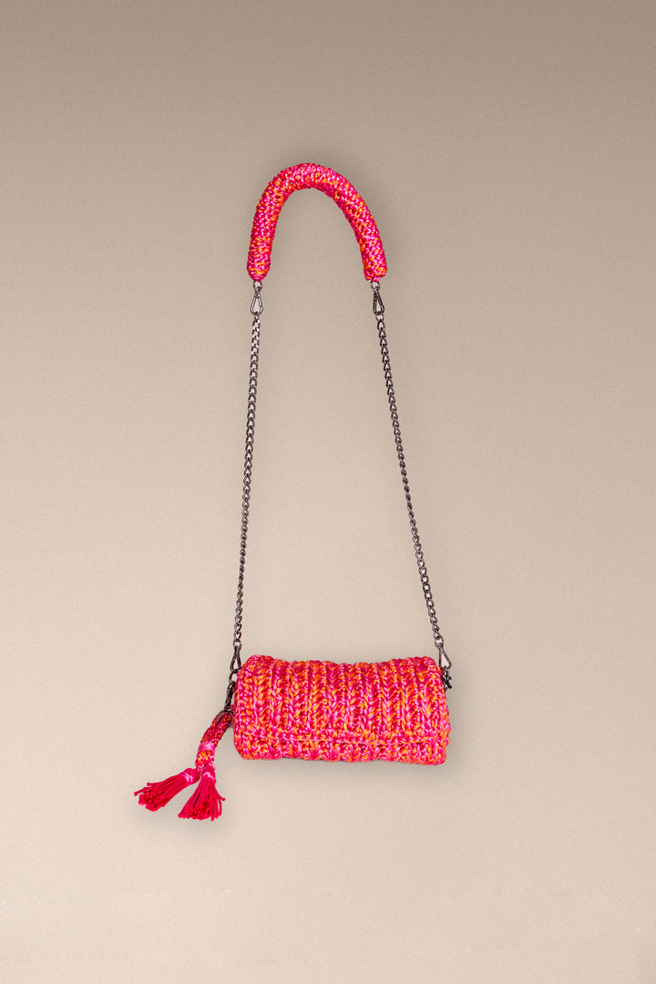 circa bag con correa, color rosa