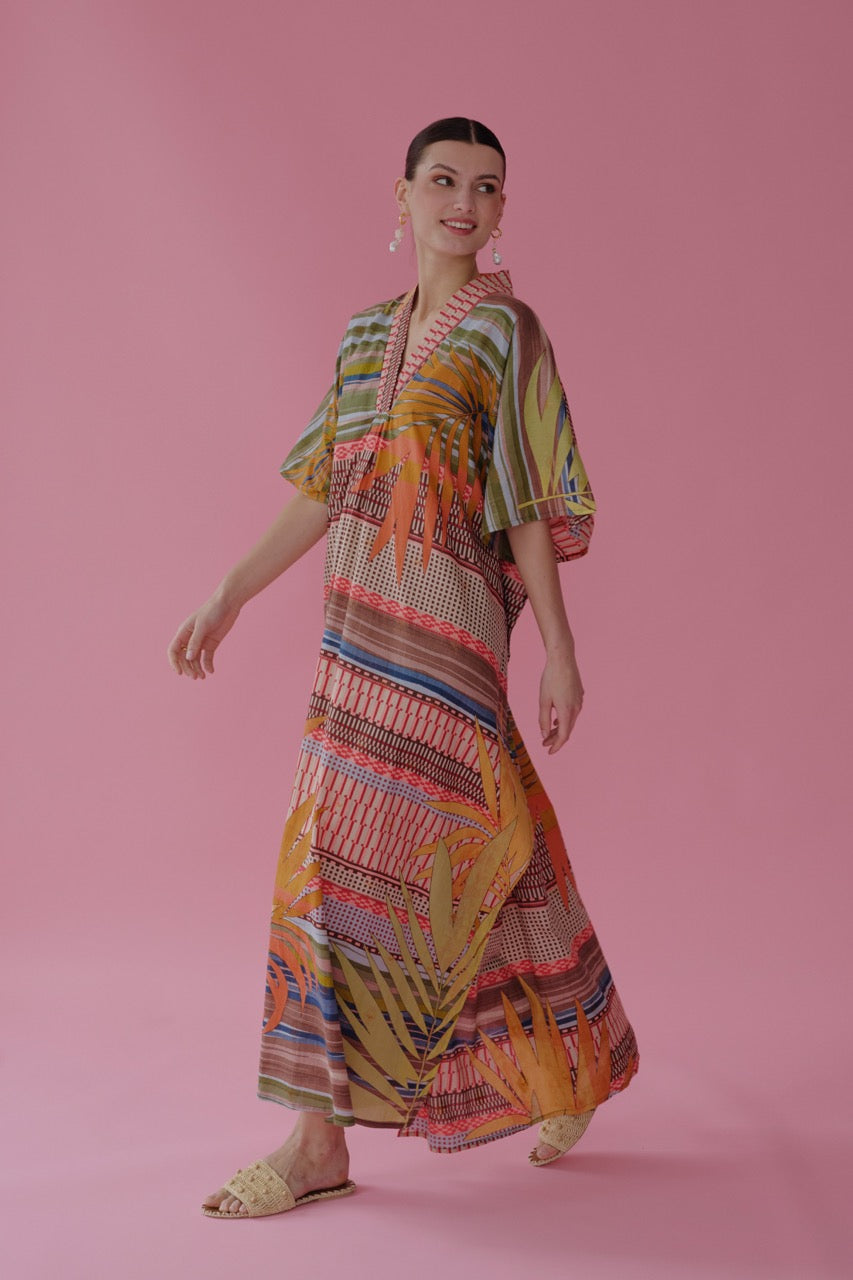 Vestido Imani Tropical Kaftan
