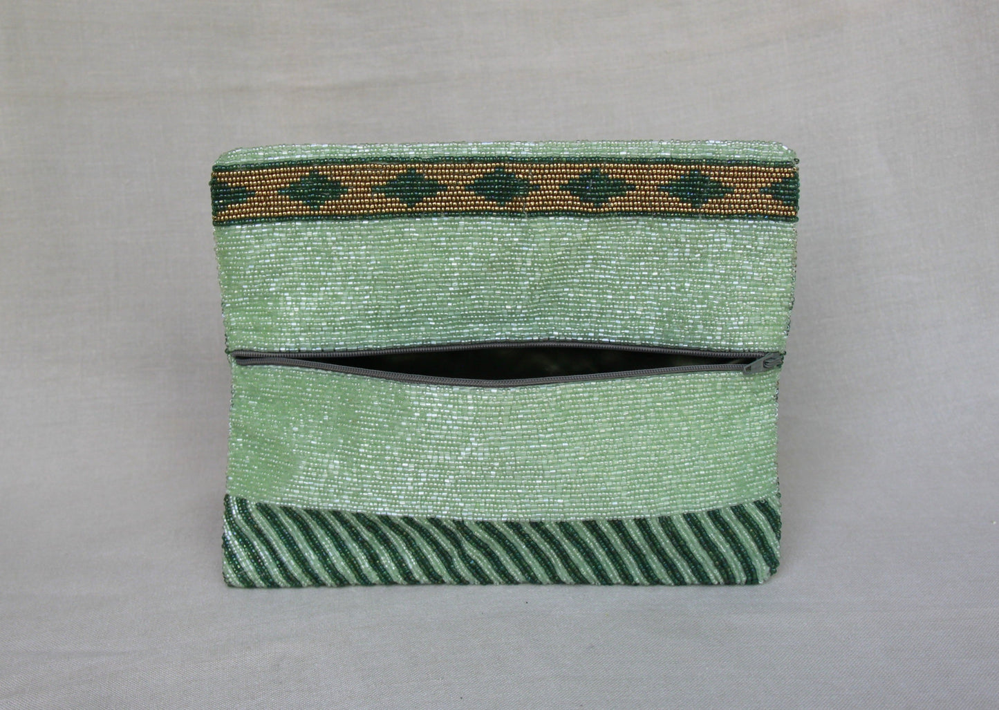 Bolsa India Clutch Agra verde