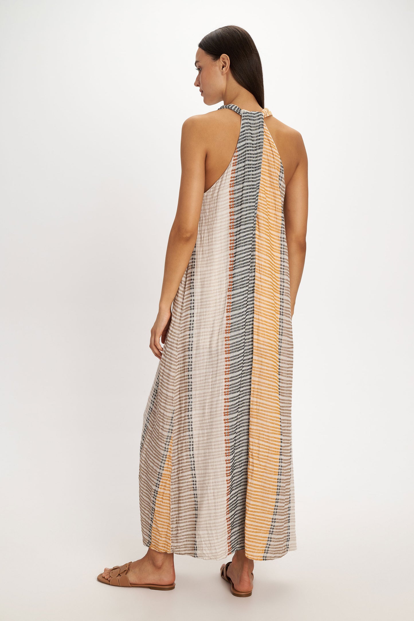 Vestido Leros Maxi Dress Camel