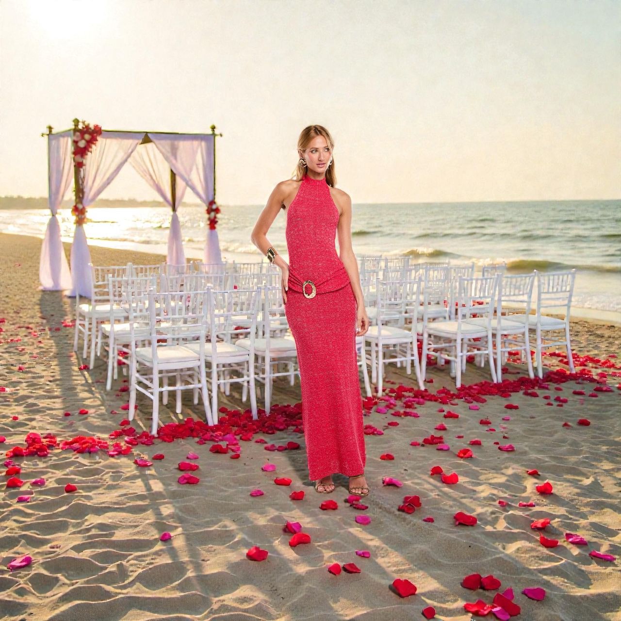 Vestido Capittana Ceci Red Dress