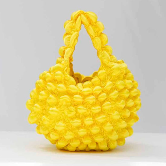 Bolsa pom pom bag de la colección bunzaburo, color amarillo