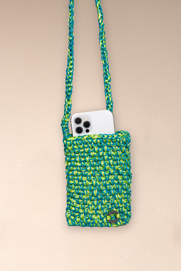 bolso beiju cell phone color verde